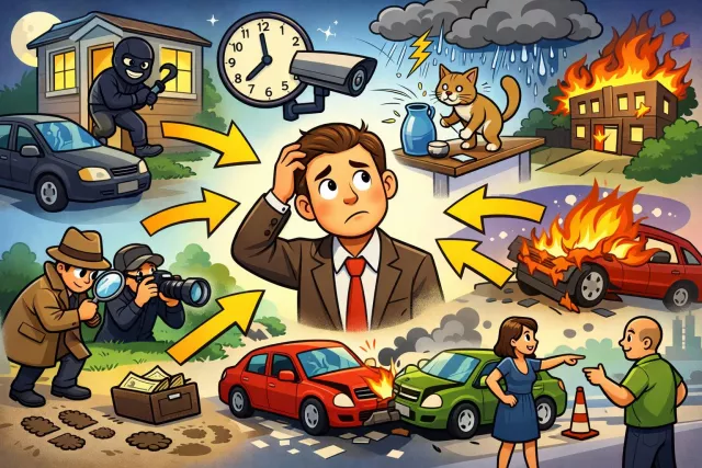 Circumstantial - Related to specific circumstances rather than direct proof; giving too many details. (परिस्थितिजन्य)