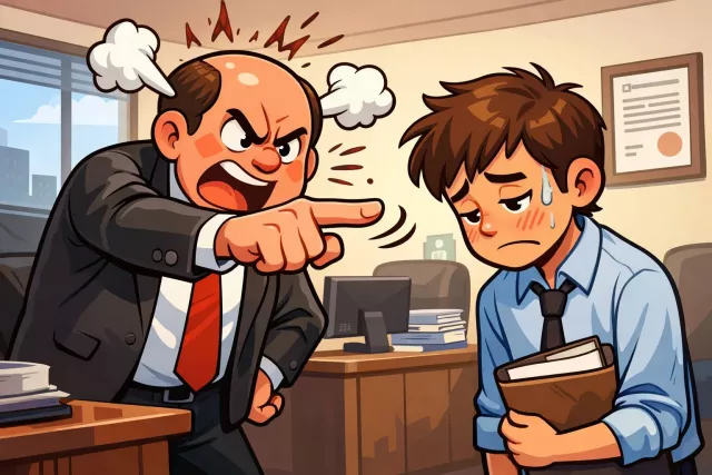 Reprimand - Scold or rebuke someone sharply for a fault or wrongdoing.