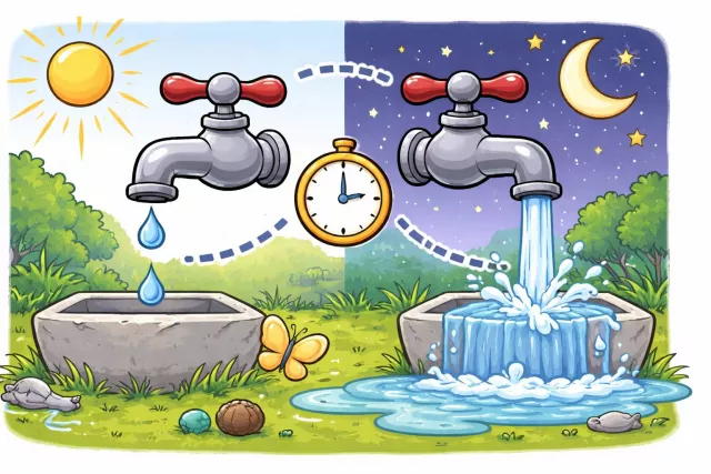Intermittent - Occurring at irregular intervals; stopping and starting repeatedly.