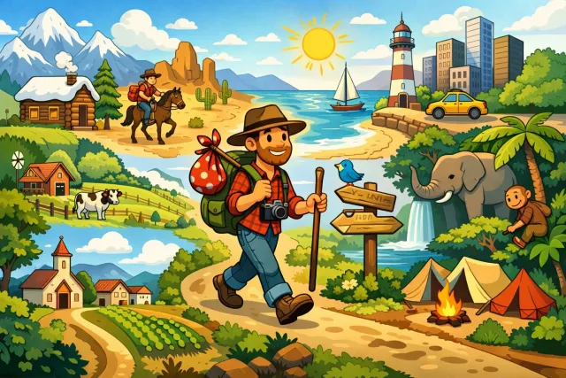Itinerant - Traveling from place to place, especially for work; not staying in one location.