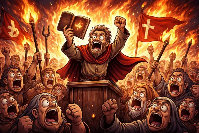 Zealotry - Extreme and fanatical enthusiasm for a cause, belief, or ideology.