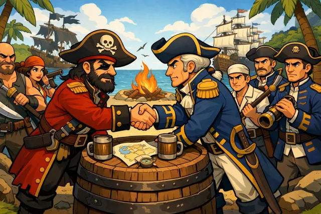 Parley - A discussion between opposing sides, especially to negotiate peace or a truce.