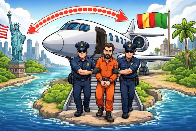 Extradition - The formal process of sending an accused or convicted person back to another country (or state) where they are wanted for trial or punishment. (प्रत्यर्पण)