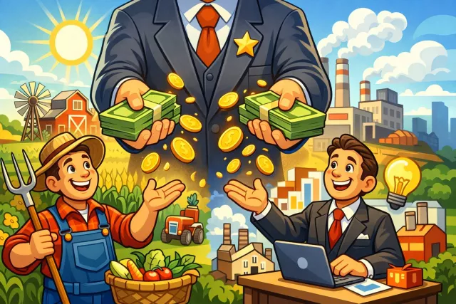 Subsidize - To support financially by giving money to reduce the cost of a product or service. (अर्थिक सहायता देना)