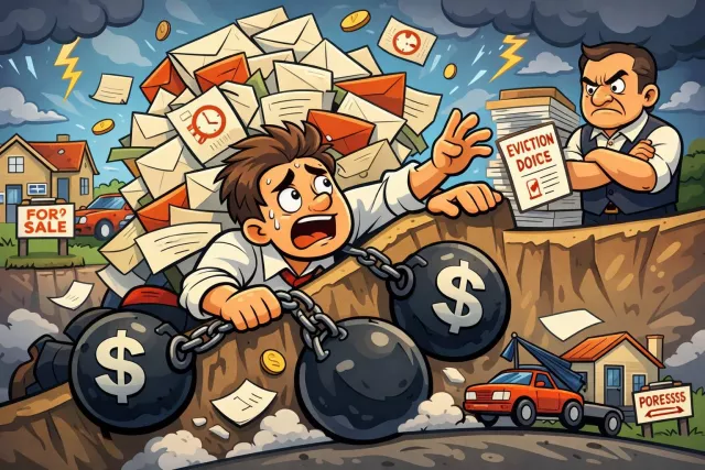 Arrears - Money that is owed and should have been paid earlier; overdue payments.