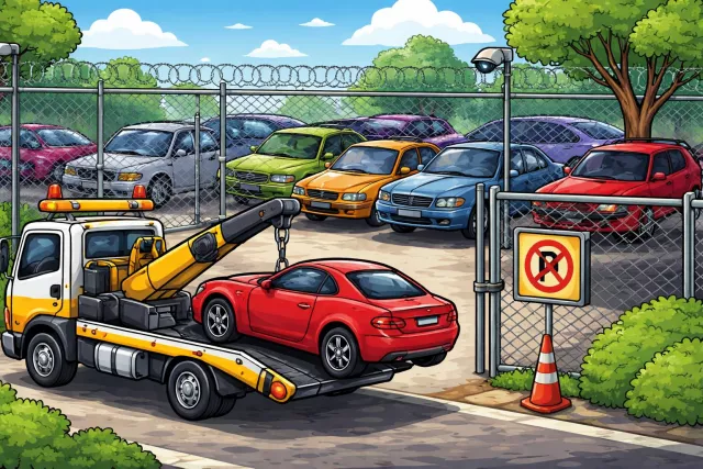Impound - Take and keep (a vehicle, document, or goods) in official custody, usually because of a rule/law violation.