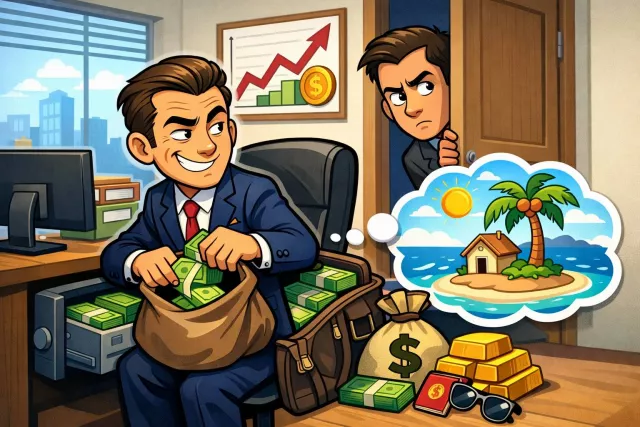 Embezzle - Steal money that you have been trusted to manage, especially from an organization or employer.