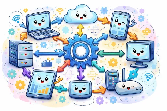 Interoperability - The ability of different systems, devices, or organizations to work together and exchange information smoothly. (अंतरसंचालनीयता)