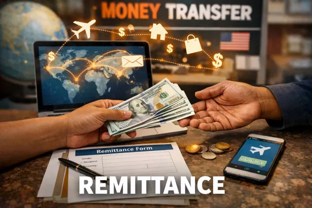 Remittance - A sum of money sent, especially by mail or electronic transfer, to pay for something or to someone. (धन प्रेषण)