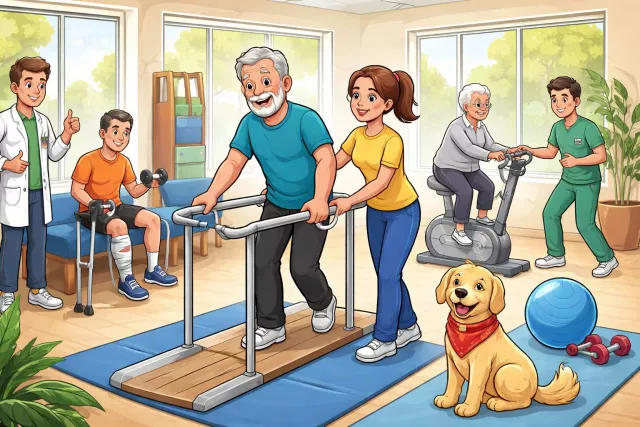 Rehabilitate - Restore to good health or normal life through training and therapy; reintegrate into society. (पुनर्वास करना)