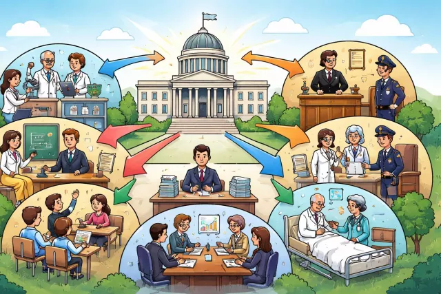 Institutionalize - Establish something as a regular practice, system, or part of an organization. (संस्थागत करना)