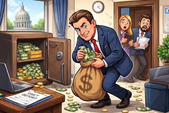Peculation - Embezzlement or misappropriation (misuse) of public funds.