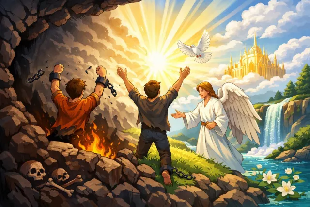 Redemption - Redemption through release from sin/error or through reform. (मोचन)