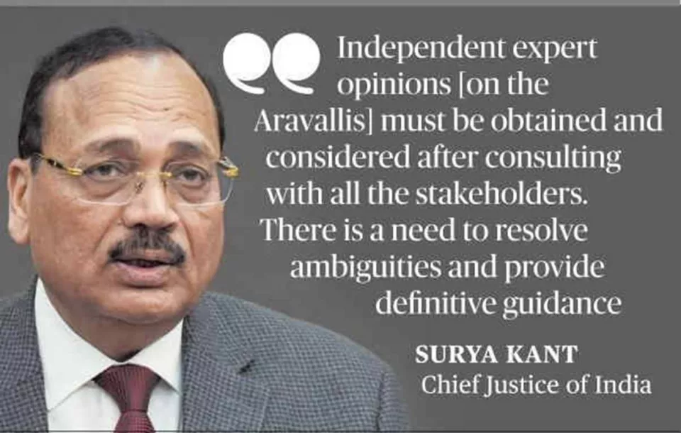 SC pauses Aravalli ruling, moots new panel