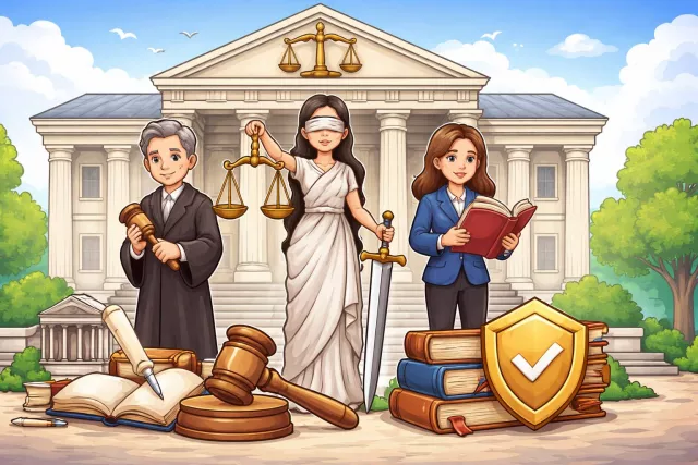 Juridical - Related to law, courts, or legal judgment/authority.