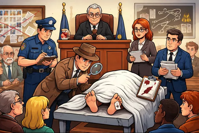 Inquest - An official investigation to find out the cause of an event, especially a death.