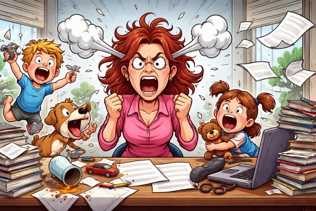 Exasperate - Irritate intensely; make someone very angry or frustrated. (बहुत चिढ़ाना/खिजाना)