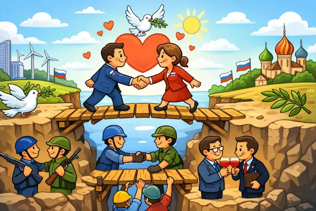 Rapprochement - An establishment or resumption of harmonious relations.