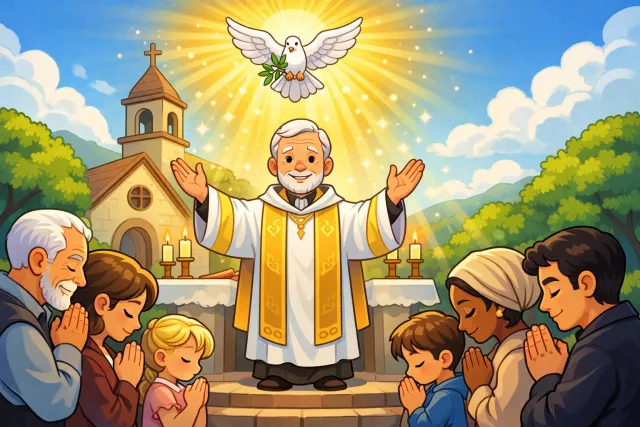 Benediction - A blessing, especially a formal or religious one.