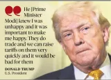 Trump asserts India cut import of Russian crude to please him