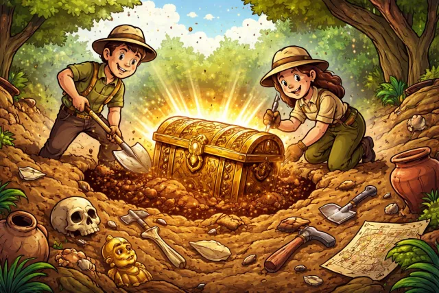 Unearth - Discover or find (something hidden or unknown).
