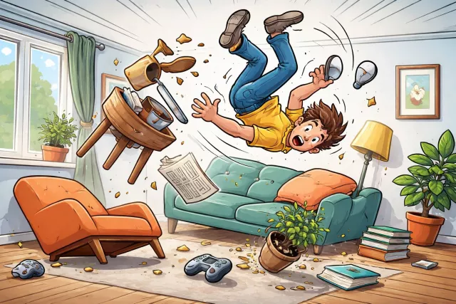Upend - Turn upside down; disrupt or overturn completely.