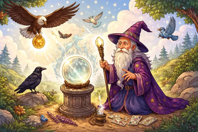 Augury - A sign of what will happen in the future; an omen or prediction.