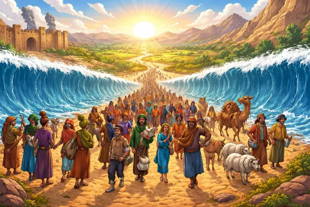 Exodus - A mass departure of people. (निकास) 