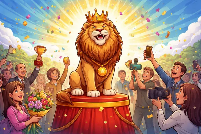 Lionize - Give a lot of public attention and approval to someone; treat as a celebrity.