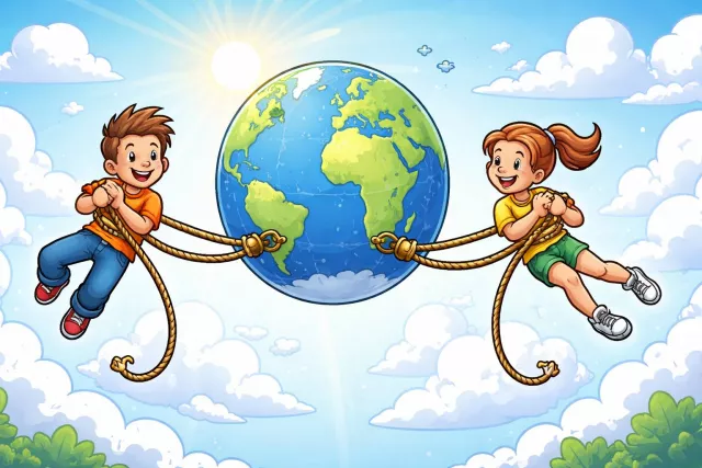 Tether - Tie an animal or object to a fixed point with a rope or chain; restrict movement. (बाँधना)