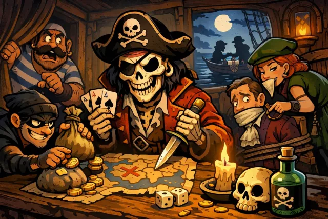 Skullduggery - Dishonest or unfair behavior, especially secret actions. (धोखाधड़ी)