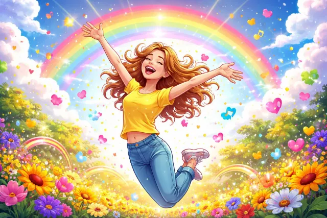 Euphoria - A feeling of intense happiness and excitement. (अत्यधिक आनंद)