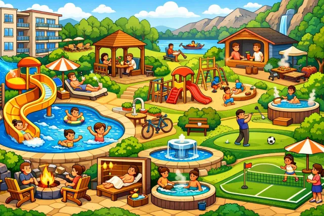 Amenity - A useful or pleasant feature or service that makes a place more comfortable. (सुविधा)