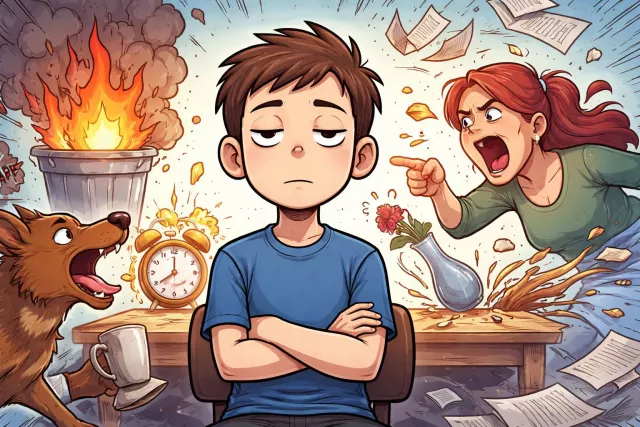 Impassive - Showing no emotion; not affected by feelings.