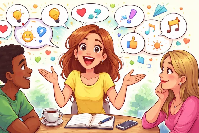 Voluble - Talking a lot; fluent and talkative. (वाचाल)