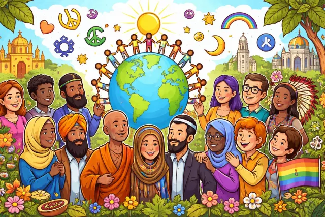 Pluralism - A condition or system in which multiple groups, beliefs, or cultures coexist and are respected within a society or political system. (बहुलवाद)