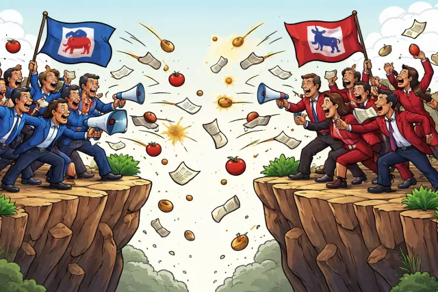 Partisanship - Strong, often biased support for a particular party, group, or cause, rather than being neutral. (पक्षपातपूर्णता)