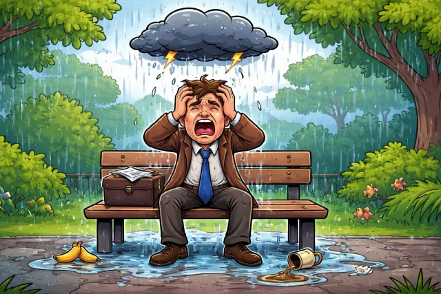 Bemoan - Express sorrow or regret about; lament. (विलाप करना)