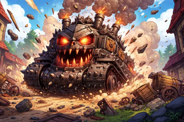 Juggernaut - A huge, powerful, and unstoppable force or institution. (अपराजेय शक्ति)