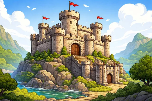 Bastion - A stronghold or a place that strongly defends or supports a belief, system, or cause. (गढ़)