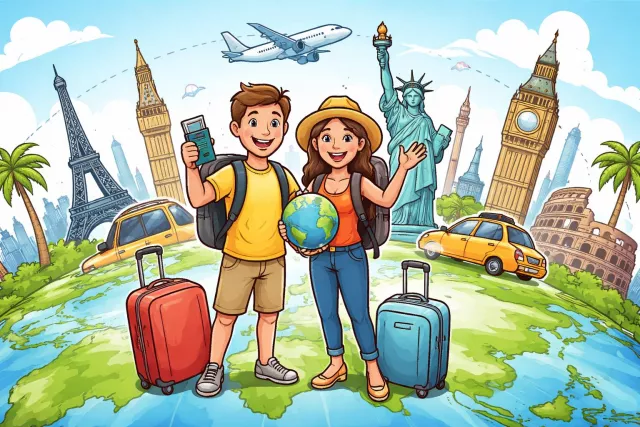 Expatriate - A person who lives outside their native country. (प्रवासी)