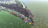 Magh Mela: Over 1 cr devotees take dip in Ganga, Sangam on Basant Panchami at Prayayraj