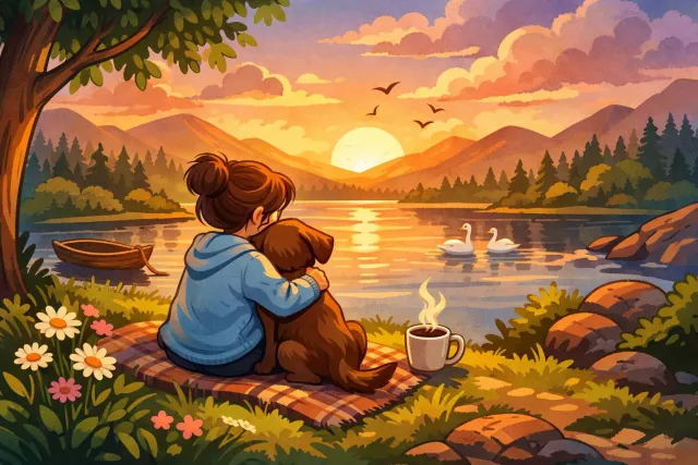 Solace - Comfort or relief in sorrow or distress; to give comfort.