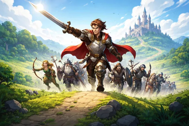Vanguard - The leading part of an advancing group, or people who lead the way in new ideas or movements. (अग्रिम पंक्ति)