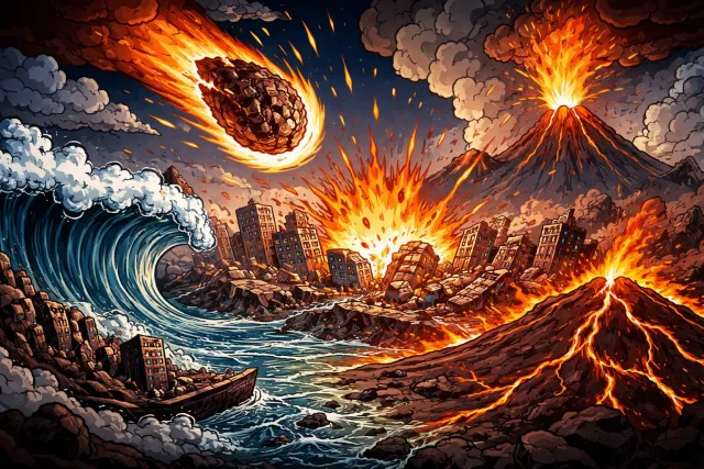 Cataclysm - A sudden and violent event that causes great destruction or major change.