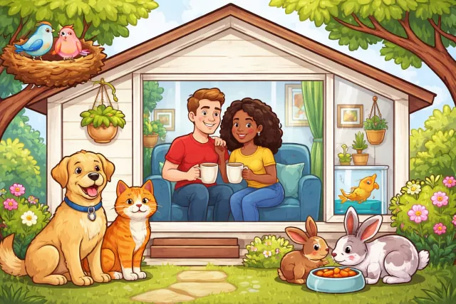 Cohabitate - Live together in an intimate relationship without being married.