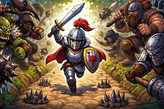 Gauntlet - A long heavy glove, especially one worn as part of armor; also, a severe test or series of challenges.