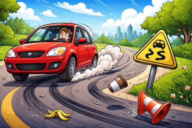 Swerve - Change direction suddenly; turn aside abruptly.