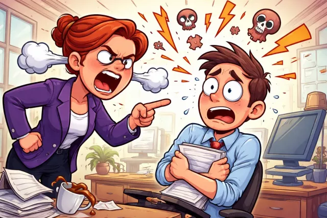 Berate - Scold or criticize (someone) angrily.