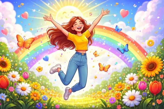Euphoric - Feeling intense happiness and excitement.
